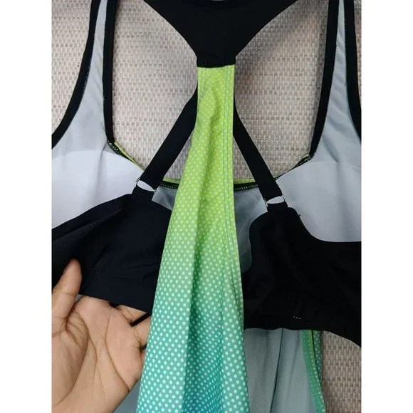 Sporty Ocean T back, tankini swimsuit with underwear bottom size 2X - Picture 9 of 12